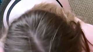 Amateur teen blowjob and cumshot from a guy