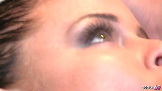 Muscled Big Booty and Tits Latina Step-Mom caught in Shower and seduce to Fuck by Big Penis Boy when home alone