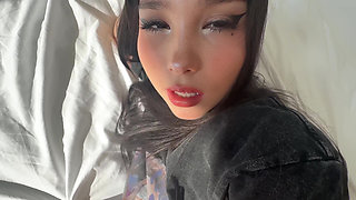 POV Cute Brunette Giggles and Acts Shy, Flirts Until Passionate Riding and Creamy Pussy