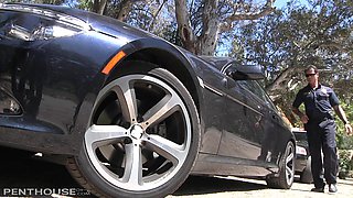 Tattooed blonde Brooke Banner, Cute MILF in Outdoor hardcore - Big tits