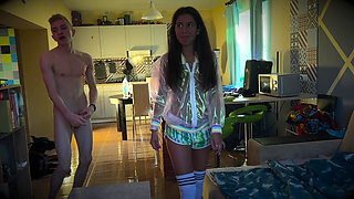 A Big, Kinky Bisexual Party - Guys Get Fucked in the Ass and Pussy by Two Cocks