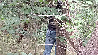 Our Third Girlfriend Keeps Watch in the Park so No One Catches Us Having Sex