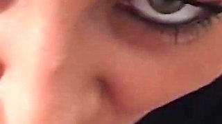 Katja gives nice blowy and swallows cum on her casting