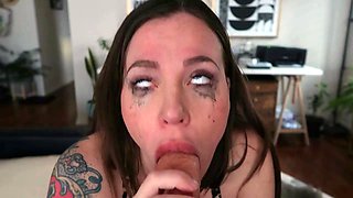 Beautiful brunette with big boobs jerk off instrucions