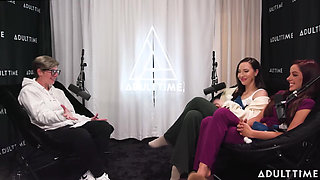 Pornstars Podcast After Lesbian Hookup! Vanna Bardot & Melissa Stratton the Adult Time Podcast