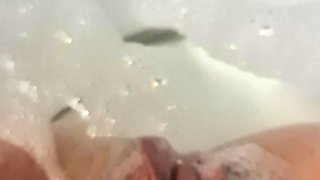 I give myself an orgasm in the bath.