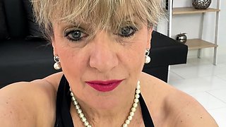 Big Boobed Blonde Masturbates With A Dildo In The Bathroom