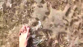 Foot fetish Handjob POV