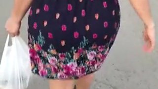 Camera Under Skirt Mature In Thong