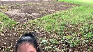 Passionate british enjoys sensual outdoor with big black penis