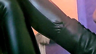 Stina Stone Femdom Spitting Food Crushing Feeding by German Mistress in Leather Gloves Part 1