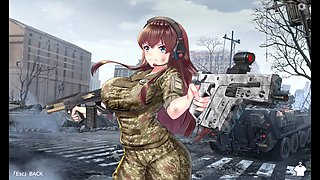 Dungeon crawler anime porn with big boobs and a card game twist