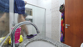 Camera on Hot Stepcousin in the Shower - I Can’t Wait to Fuck Her