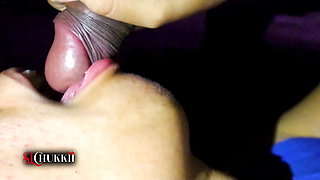 CLOSE UP: OMG! BEST BLOW Milking MOUTH cumshot