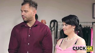 Cuck4k. hardcore in front of my husband is something new