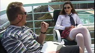 Brunette getting plowed in the gym