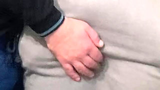 Hairy Pussy Fingered by Stranger in Crowded Subway