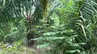 Thai Village Dame Screwing In Her Backyard