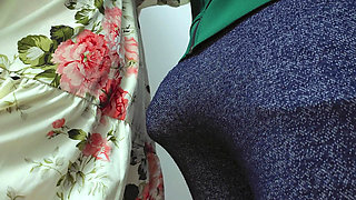 Shameless Stranger Slide His Dick and CUM Hard Under My Skirt in a Crowded Subway Train