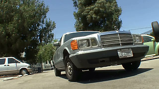 Garage Lesbians on the Car Hood - Curvy Short-haired Redhead Licks the Blonde Mechanic