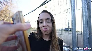 German Scout Picks Up Petite Latina Teen Priscila Belini for Casting Fuck - Big Tits & Hardcore Sex