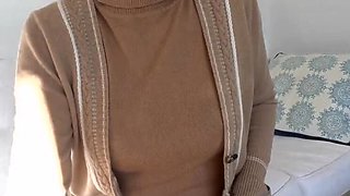 German MILF Lady Victoria Valente POV JOI - Cum On Stepmom's Sweater Before Wedding