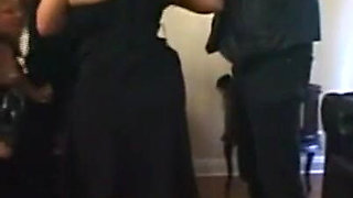 Humiliating food penetration in pussy