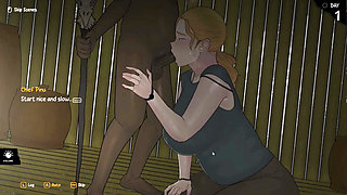 Hentai Game - Arrival of the Goddess - Part 1 Hot Sexy Blonde Woman Perform Paizuri & Intense Blowjob for the Tribe Chief