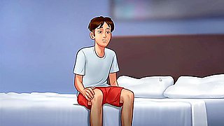 My Stepmom Gets Me Masturbating In Her Underwear - Summertime Saga