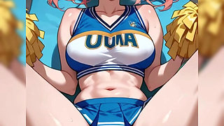 What big tits my girlfriend the cheerleader has, I fuck her after a game at her university