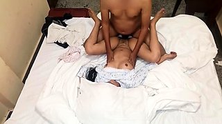 After a long time my ex-girlfriend came to meet me satisfied