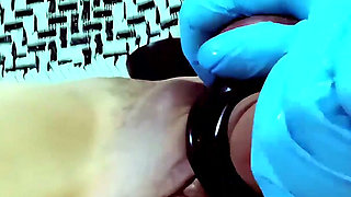 Amateur Nurse Play - I Plug My Boyfriend's Ass in His White Thong and Fuck Him Until He Cums