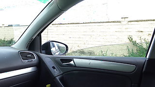 OH MY GOD!!!! Milf caught a real voyeur flashing his cock to her !!!