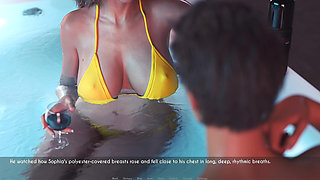 Awam Sophia Real Fuck - How Far Will Sophia Go with Sam? Part 1: From the Party to the Backyard Jacuzzi