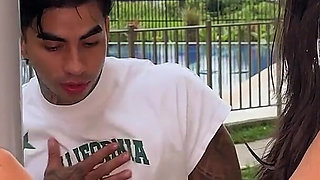 My Girlfriend Left Me Alone at Home with Her Roommate, and We Ended up Having Wild Sex in Her Living Room