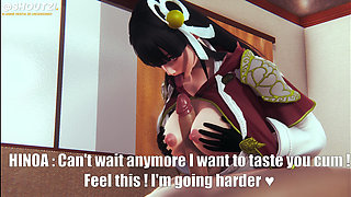 Hinoa From Monster Hunter Rise Takes Care of You After You Save His Village! Relax and Let Her Do It!