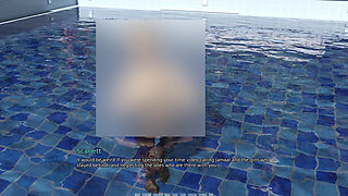 My Dorm 253: Daphne-scarlett Nude Pool Swim & Debbie-mark Talk