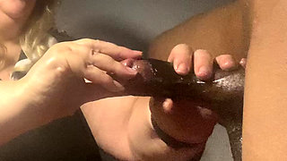 British Mature Blonde Next Door Neighbour Handles BBC. Nasty Sex in the Evening