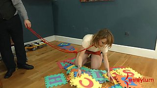 Foot worship BDSM babe