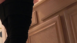 Busty blonde fucks her roommate very hard