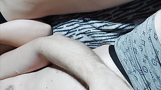 Just Lying There, My Husband Jerking off, Me Masturbating.