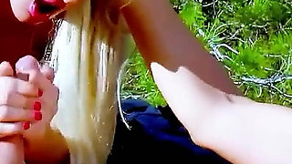 Blonde fitness mouse miss stacey is fucked outdoors.