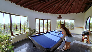 Topless Pool Persuasion