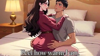 Stepmother teach inexperienced stepson how to fuck