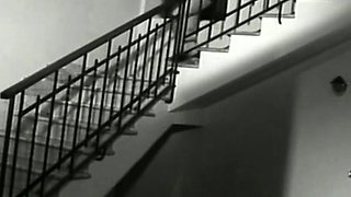 Amateur brunette in latex lingerie fucks hardcore in kitchen