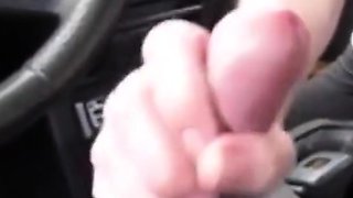 Car Blowjob and Cum Swallowing Caught on Cam