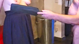 Testing Tools on Tits in BDSM Appartment - Floggers, Crops, Paddle