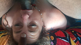 BBW Submissive Slut Roughly Face Fucked by BBC
