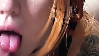 Hottie Doing the Best Blowjob and Swallows All Milk at the End