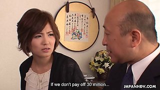 Cute wife has to pay her husbands debts